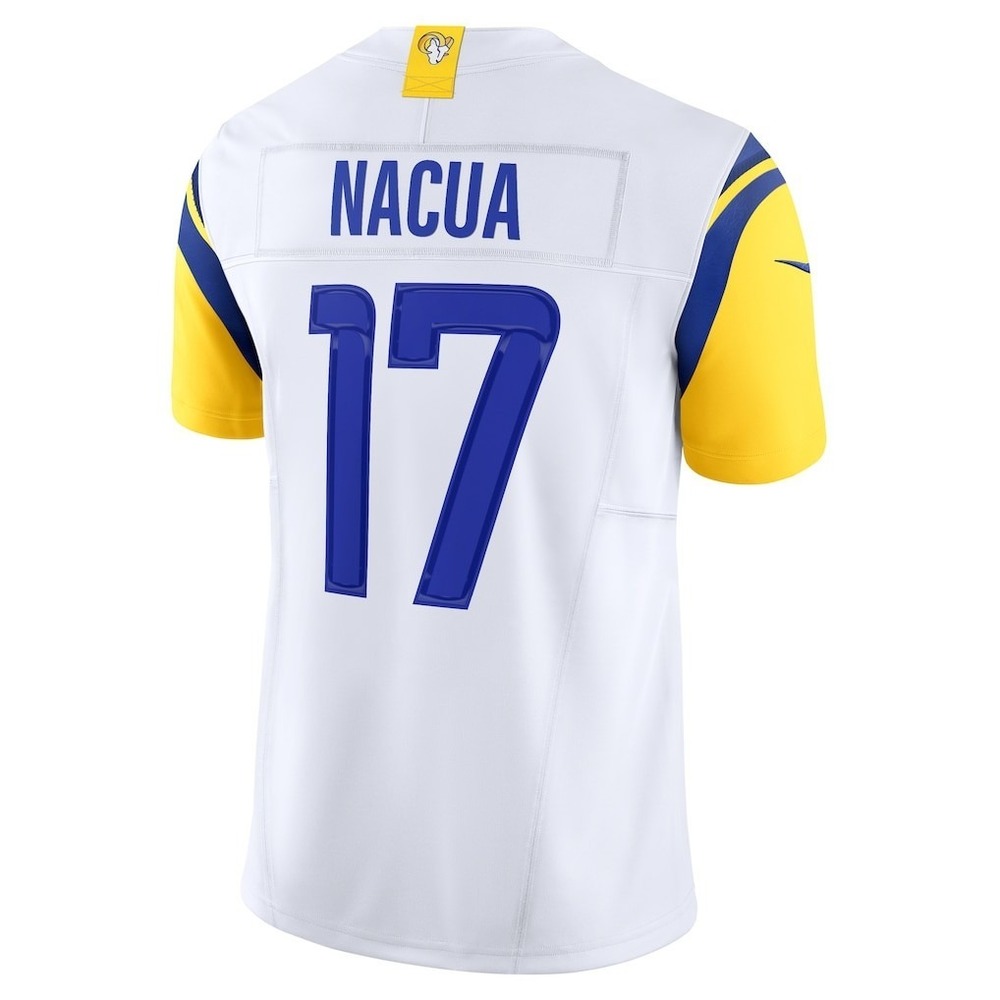Nike Puka Nacua Los Angeles Rams #17 Men's 3XL White Vapor FUSE Limited Jersey - Picture 3 of 5